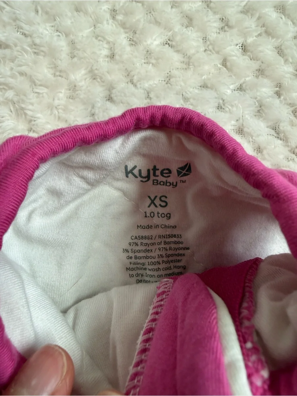Kyte baby sleep sack - Raspberry